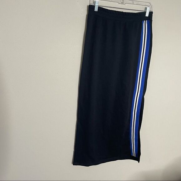 ZARA Athletic Stripe Side Slit Maxi Skirt - Picture 11 of 12